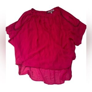 Jennifer Lopez Vibrant Pink Blouse